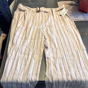Striped Beige Pants